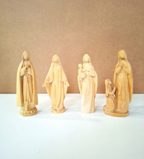 Statuette Madonne in legno cm 15